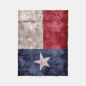 Verwitterte Vintage Texas-Staats-Flagge Fleecedecke (Vorderseite)