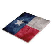Verwitterte Vintage Texas-Staats-Flagge Fliese (Seite)