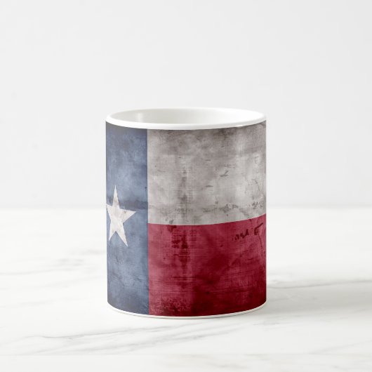 Verwitterte Vintage Texas-Staats-Flagge Kaffeetasse (Mittel)