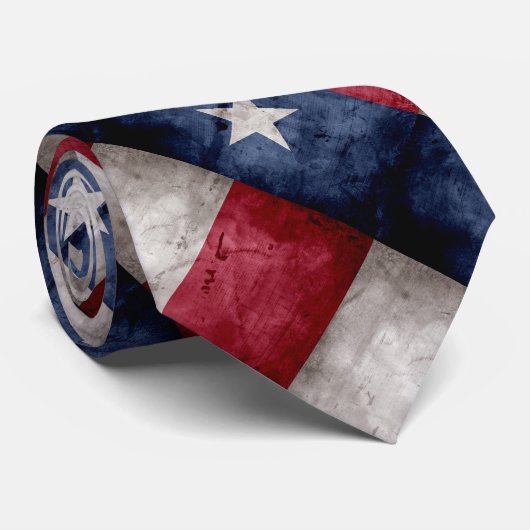 Verwitterte Vintage Texas-Staats-Flagge Krawatte (Gerollt)