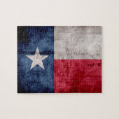 Verwitterte Vintage Texas-Staats-Flagge Puzzle (Horizontal)