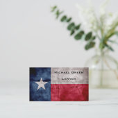 Verwitterte Vintage Texas-Staats-Flagge Visitenkarte (Stehend Vorderseite)