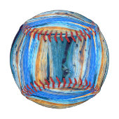 verwitterte Wacholderbretter Baseball (Rückseite)