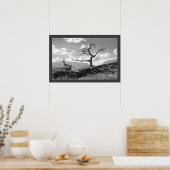 Verwitterter Baum (grenzt) Poster (Küche)
