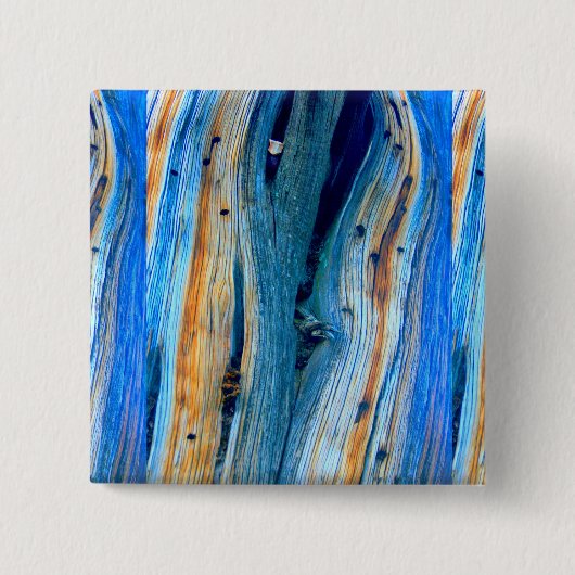 verwitterter blauer Barnboard Button (Vorderseite)