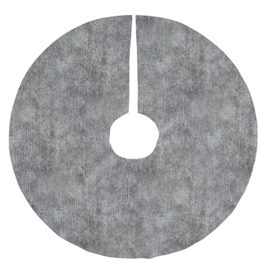 Verwitterter grauer Zement-Bürgersteig Polyester Weihnachtsbaumdecke (Vorderseite)