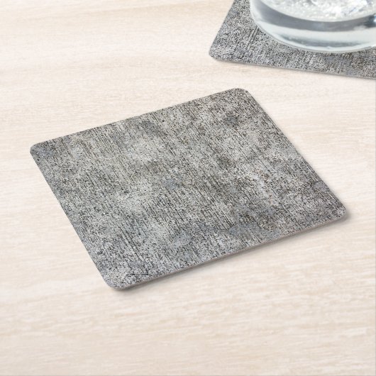 Verwitterter grauer Zement-Bürgersteig Rechteckiger Pappuntersetzer (angewinkelt)