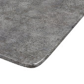 Verwitterter grauer Zement-Bürgersteig Schneidebrett (Ecke)