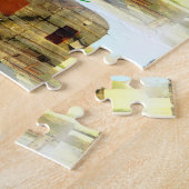 Verwitterter hölzerner Sinti und Romawohnwagen Puzzle (Seite)