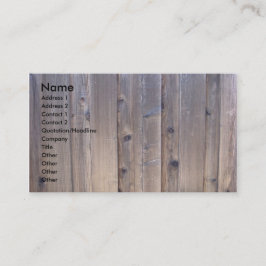 Verwitterter hölzerner Zaun Visitenkarte