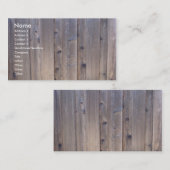 Verwitterter hölzerner Zaun Visitenkarte (Vorne/Hinten)