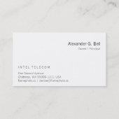 Verwitterter Power Pole mit Heftklammern und Nagel Visitenkarte (Rückseite)