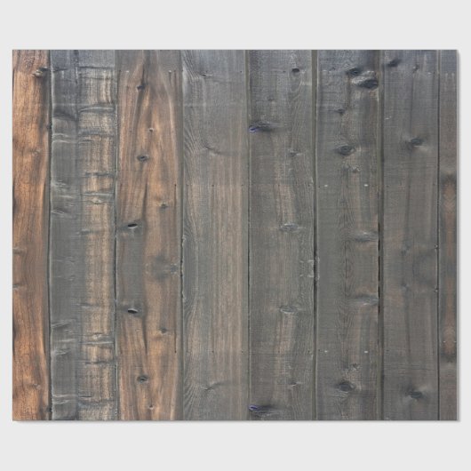 Verwitterter Redwood Fence Closeup Foto Image Prin Geschenkpapier (Flach)