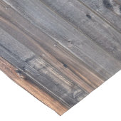 Verwitterter Redwood Fence Closeup Foto Image Prin Kurzer Tischläufer (Ecke)