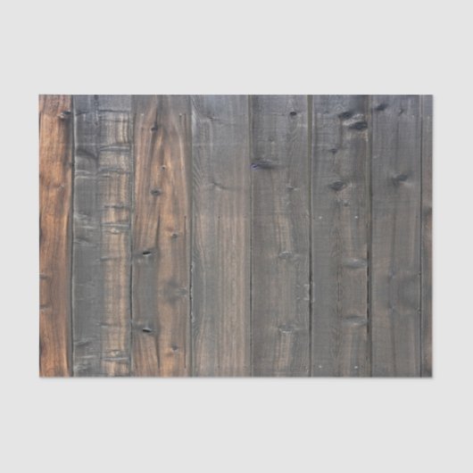 Verwitterter Redwood Fence Closeup Foto Image Prin Seidenpapier (Vorderseite)