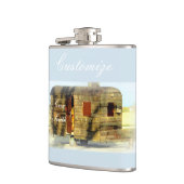 Verwitterter Sinti und Romawohnwagen Thunder_Cove Flachmann (Links)