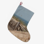 Verwitterter Strandzaun in der Sanddüne auf Cape Großer Weihnachtsstrumpf (Vorderansicht (hängend))