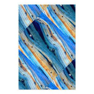 verwittertes blaues Schrankbrett Fotodruck