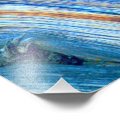 verwittertes blaues Schrankbrett Fotodruck (Ecke)