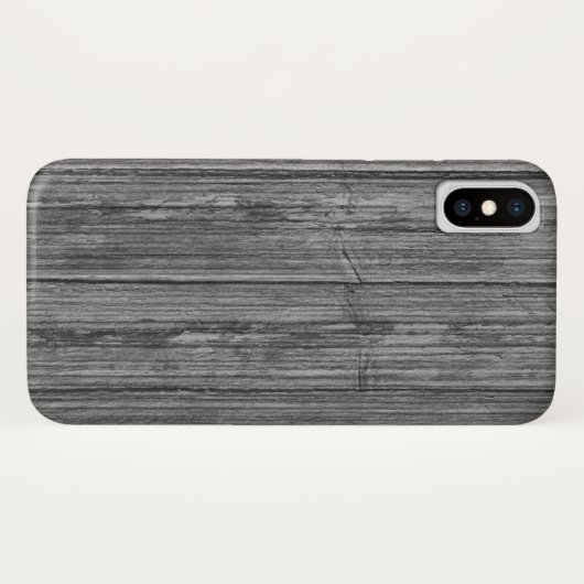 verwittertes graues Holz Case-Mate iPhone Hülle (Rückseite (Horizontal))
