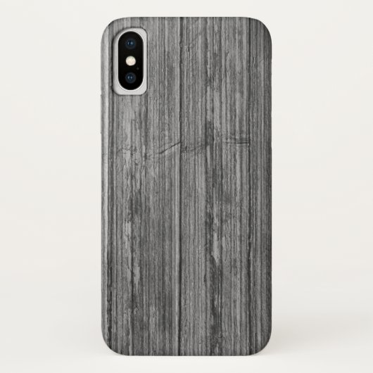 verwittertes graues Holz Case-Mate iPhone Hülle (Rückseite)