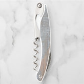 verwittertes graues Holz Kellnermesser (Vorderseite)