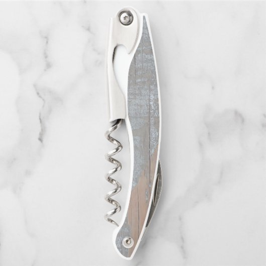 verwittertes graues Holz Kellnermesser (Vorderseite)