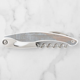 verwittertes graues Holz Kellnermesser