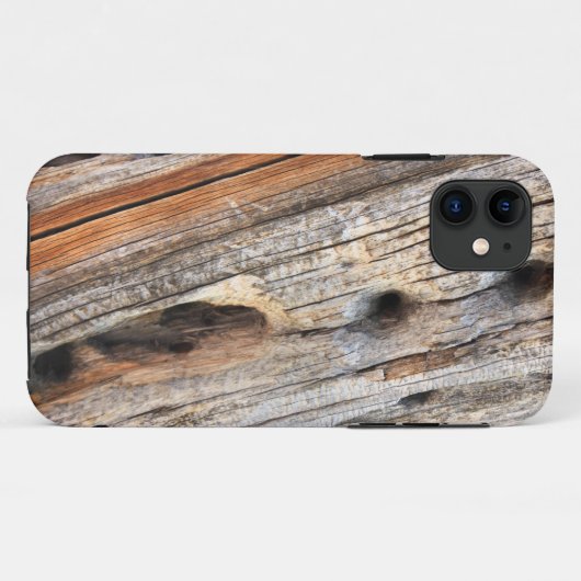 Verwittertes Holz Case-Mate iPhone Hülle (Rückseite (Horizontal))