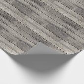 Verwittertes Holz Geschenkpapier (Ecke)