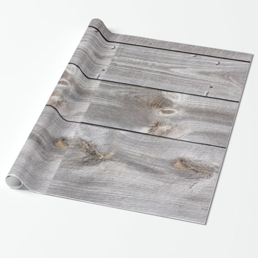 Verwittertes Holz-Wrap-Papier Geschenkpapier (Ungerollt)