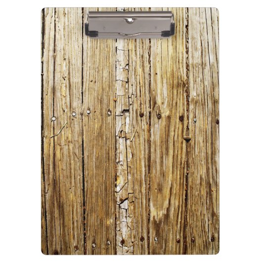 Verwittertes hölzernes Plattform-Klemmbrett Klemmbrett (Vorderseite)