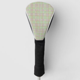 Verwittertes neutrales Salbei-Karo Golf Headcover