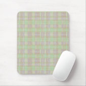 Verwittertes neutrales Salbei-Karo Mousepad (Mit Mouse)