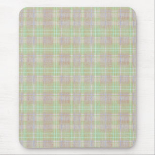 Verwittertes neutrales Salbei-Karo Mousepad