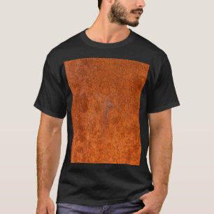 Verwittertes, rostiges Metall: orange-rote Textur. T-Shirt