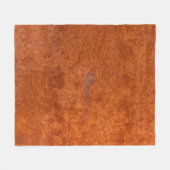 Verwittertes Rostmetall: orange-rote Textur. Fleecedecke (Vorderseite (Horizontal))