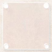 Verwittertes Rostmetall: orange-rote Textur. Glasuntersetzer (Rückseite)