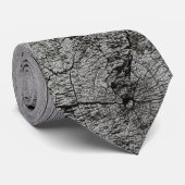 verwittertes rustikales Holzmuster Krawatte (Gerollt)