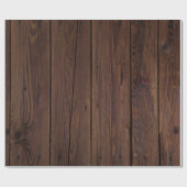 Verwittertes und rustikales dunkles Scheunen-Holz Geschenkpapier (Flach)