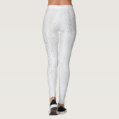 verwittertes weißes Holz Leggings (Rückseite)