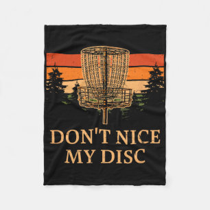 Verwöhn meinen Disc nicht Lustiger Disc-Golf-Humor Fleecedecke