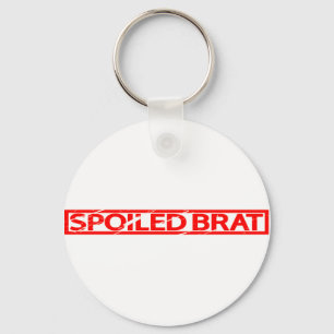 verwöhnte Brat-Briefmarke Schlüsselanhänger