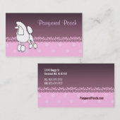 Verwöhnte Hündchen-Visitenkarten Visitenkarte (Vorne/Hinten)