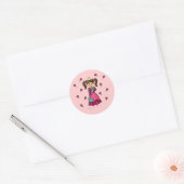 verwöhnte Prinzessin Runder Aufkleber (Umschlag)