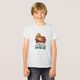 Verwöhnter Hundekönig Lustige Zitat-Illustration Tri-Blend Shirt