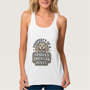 Verwöhntes American Bully Vintage Gravur Design_1 Tank Top