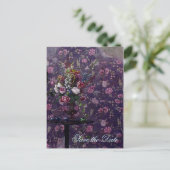 Verworfene Blume ~ Postkarte / Einladungen (Stehend Vorderseite)