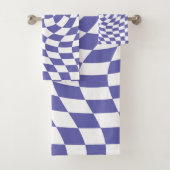 Verworfene Karos Retro Psychedelic Badhandtuch Set (Insitu)