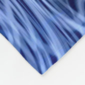 Verworfenes Linear2 Blau - Fleece-Decke Fleecedecke (Ecke)